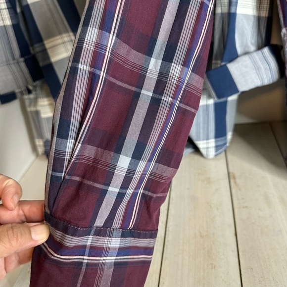 Men’s (2) American Rag long sleeve 100% cotton shirts button down SZ X-LG - Picture 8 of 12